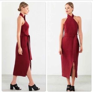 C/MEO Collective Burgundy Midi Dress
